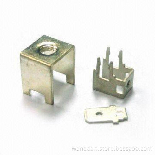 Stamped Metal Part, Made of Brass, Customized Designs are Welcome, RoHS Compliant